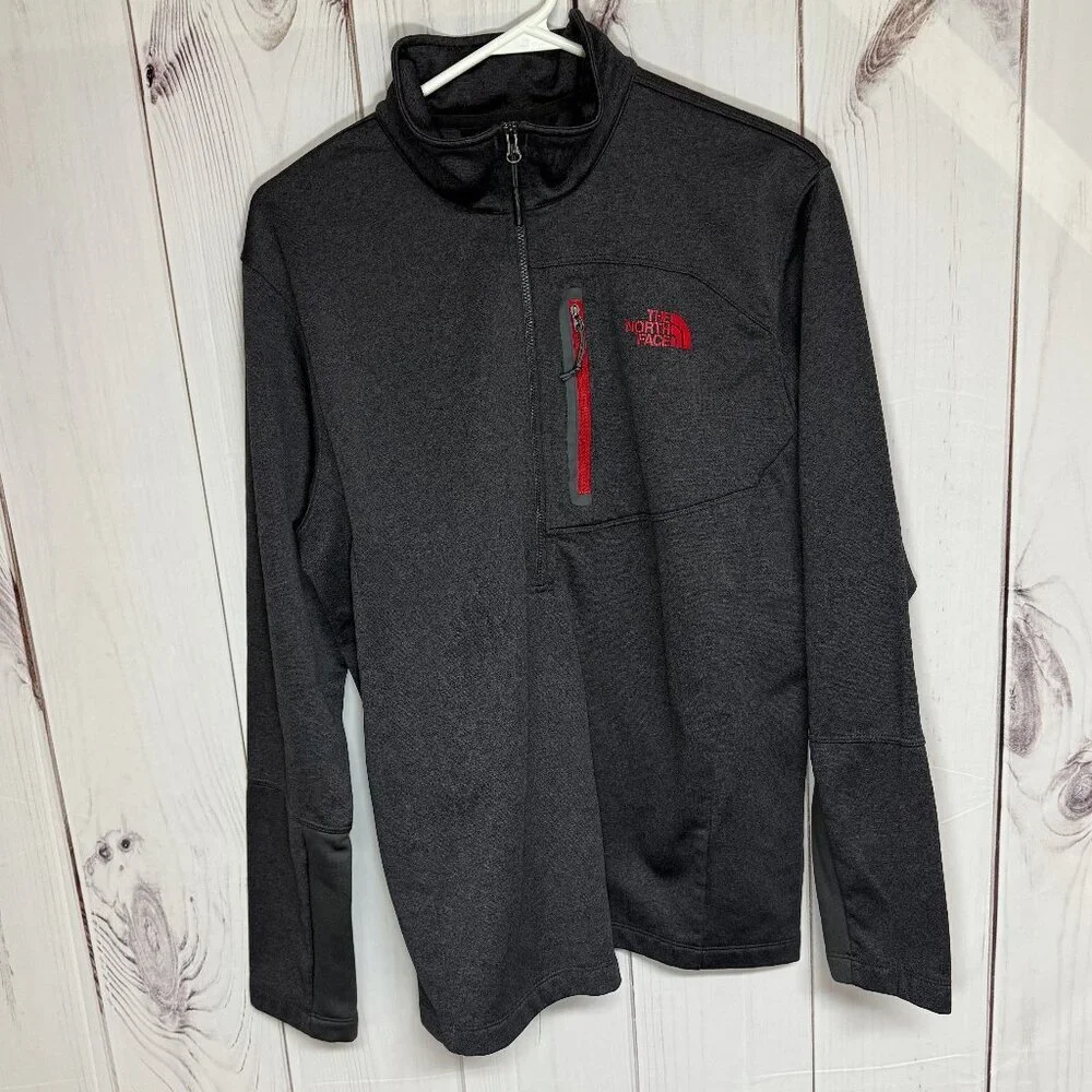 The North Face Canyonlands 1/2-Zip Fleece Pullover Men’s Large Charcoal EUC